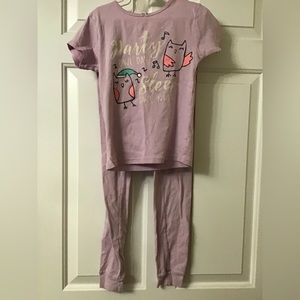 Pink Owl Pajama Set